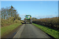 Tractor heading for Eastridge Farm in SN8 2HJ