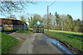 Tractor on lane by Eastridge Farm in RG17 0TN