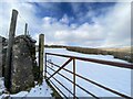 Blaenglais Farm boundary gate in Vaynor Community