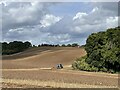 Ploughing the headland, Sonning Common in RG4 9NG
