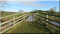 Footbridge over River Clun near Purslow in SY7 0HJ