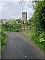 The tower of St Illtyd's Church, Llanrhidian in SA3 1EH