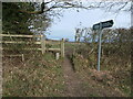 Public footpath stile, Bondfield Lane, Yoxall in DE13 8PS