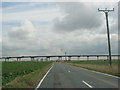 The M62 Motorway crossing Hook Lane in DN14 7ED