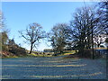 Wintry field beside Itton road, Howick, near Chepstow in NP16 6BL