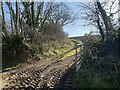 Public footpath across muddy farmland in SA62 4PJ