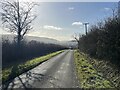 Straight country road in SY17 5JQ