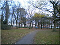 Footpath in Lightwoods Park, Bearwood in B68 0LH