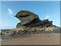 Rock formation in Llangrannog in SA44 6SF