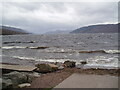 Choppy water on Loch Ness at Dores in IV2 6TT