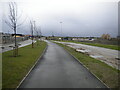 Footpath between two roads, St Neots in PE19 0BB