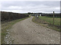 Footpath along east side of Cowdown Solar Farm in SP11 6GG