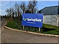Springfield nameboard, Thornbury, South Gloucestershire in BS35 3UH