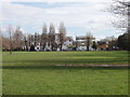 Park by Stamford Brook Road, winter view in W3 0RX