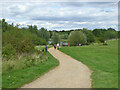 Popular path, Bedfont Lakes Country Park in TW14 8EE