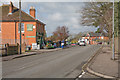 B2150 approaching the shops in Denmead in PO7 6FY