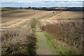 Byway and farmland, East Ilsley in RG20 7LP