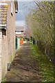 Path along the back of housing in Fieldway, Denmead in PO7 6TF