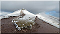 Snow-capped Corn Du and Pen y Fan in LD3 8NL