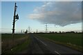 Electric pole along Rawfield Lane in LS25 5PF