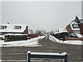 Montgomery Road in the snow in RG14 7AR