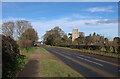 Bell Lane past All Saints church in NR13 6RS