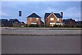 New houses by Glen Road, Oadby in LE2 4RF