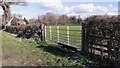 Field gateway on SE side of road heading for Bankhead in CA4 8RA