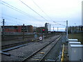 Railway south from Stevenage station in SG1 2BH