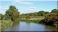 Canal and farmland near Bramcote in Warwickshire in CV11 6QL
