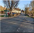 Green bus shelter, Llanwern in NP19 4FS