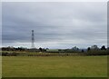 Pylon and farm buildings in B96 6LT
