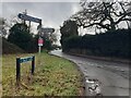 Brimpton Lane from Back Lane in Brimpton Common