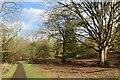 Path in Mote Park, toward Ashford Road in ME14 5FP