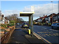 Bus stop and shelter on Windy Arbor Road in L35 3SH