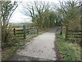 Farm crossing on the Swiss Valley Cycle Trail in SA15 4RT