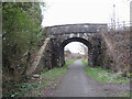 Lon y Dderwen bridge over the Swiss Valley Cycle Trail in Felinfoel in SA15 3SN