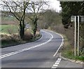 Northwards along the A444 in Stretton en le Field