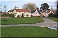 Village green and sign, Tostock in IP30 9FT