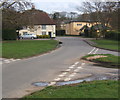 Church lane, Tostock, looking towards the Gardeners Arms in IP30 9FT