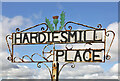 Hardiesmill Place Farm sign in TD3 6LQ