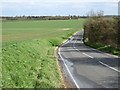 View down the Balsham-West Wickham Road in CB21 4RX