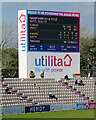 The Ageas Bowl scoreboard during the tea interval in SO30 3GT