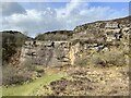 Disused quarry at Tegg's Nose in SK11 0AQ