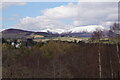 Blair Castle and Beinn a' Ghlo from the A9 west of Blair Atholl in PH18 5SL