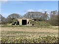 Concrete bunker at former munitions dump in DH1 5SG