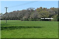 Fields and woodland beside Stapehill Road in BH21 7NB