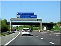 Gantry sign over M6 Toll in WS8 6JS