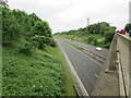 Walking across Brigg Road bridge over A15 in DN18 6BA