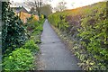 Footpath out on to Baldock Road in SG9 9EA